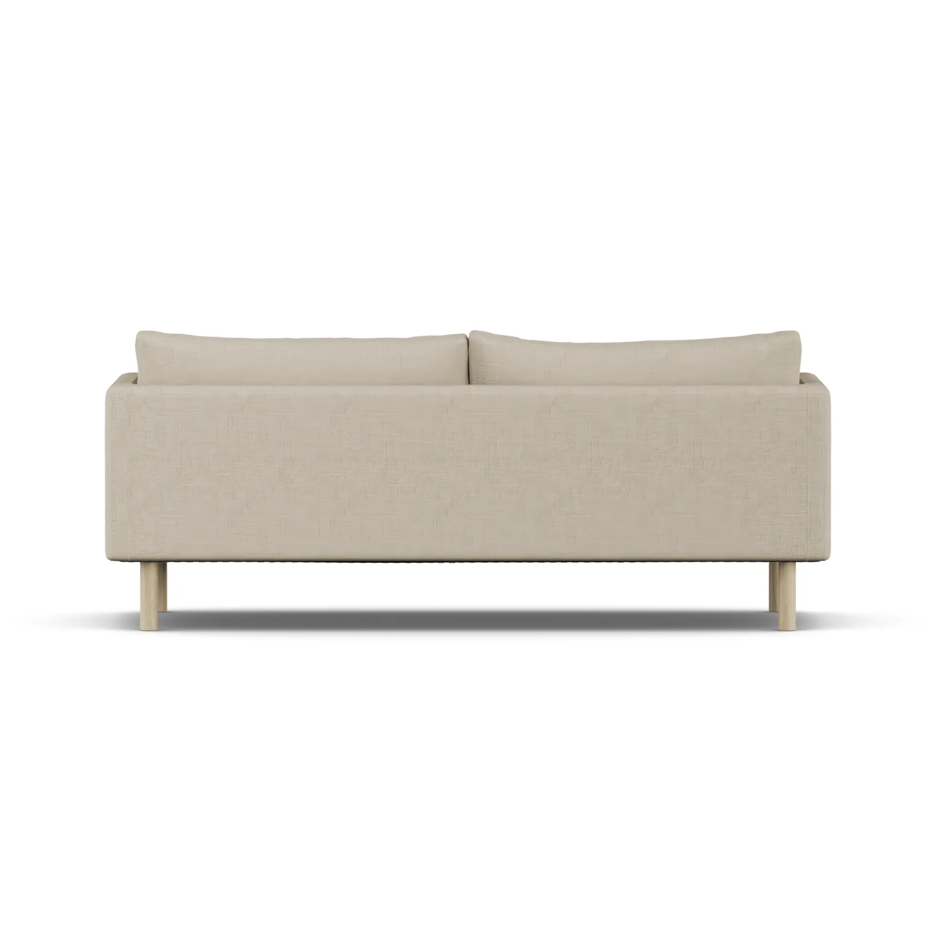 Linnevik sohva, Bern Beige 0341-valkoöljytty tammi, 3-istuttava, ilman helmahametta 1898