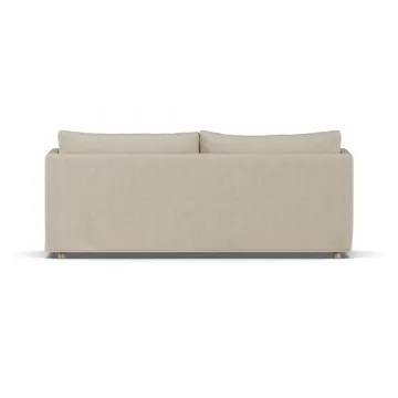 Linnevik sohva - Bern Beige 0341-valkoöljytty tammi, 3-sits, helmahameella - 1898