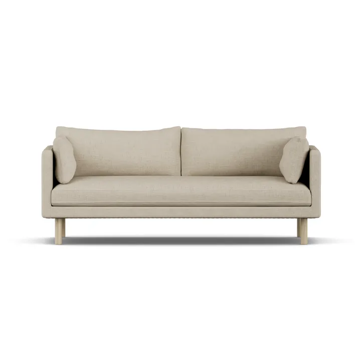 Linnevik sohva - Bern Beige 0341-valkoöljytty tammi, 3-sits - 1898
