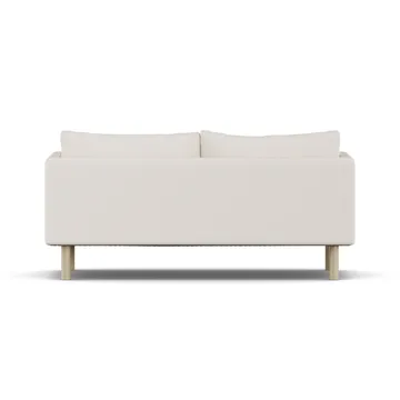 Linnevik sohva - Caleido Beige 9600-valkoöljytty tammi, 2-istuttava, ilman helmahametta - 1898
