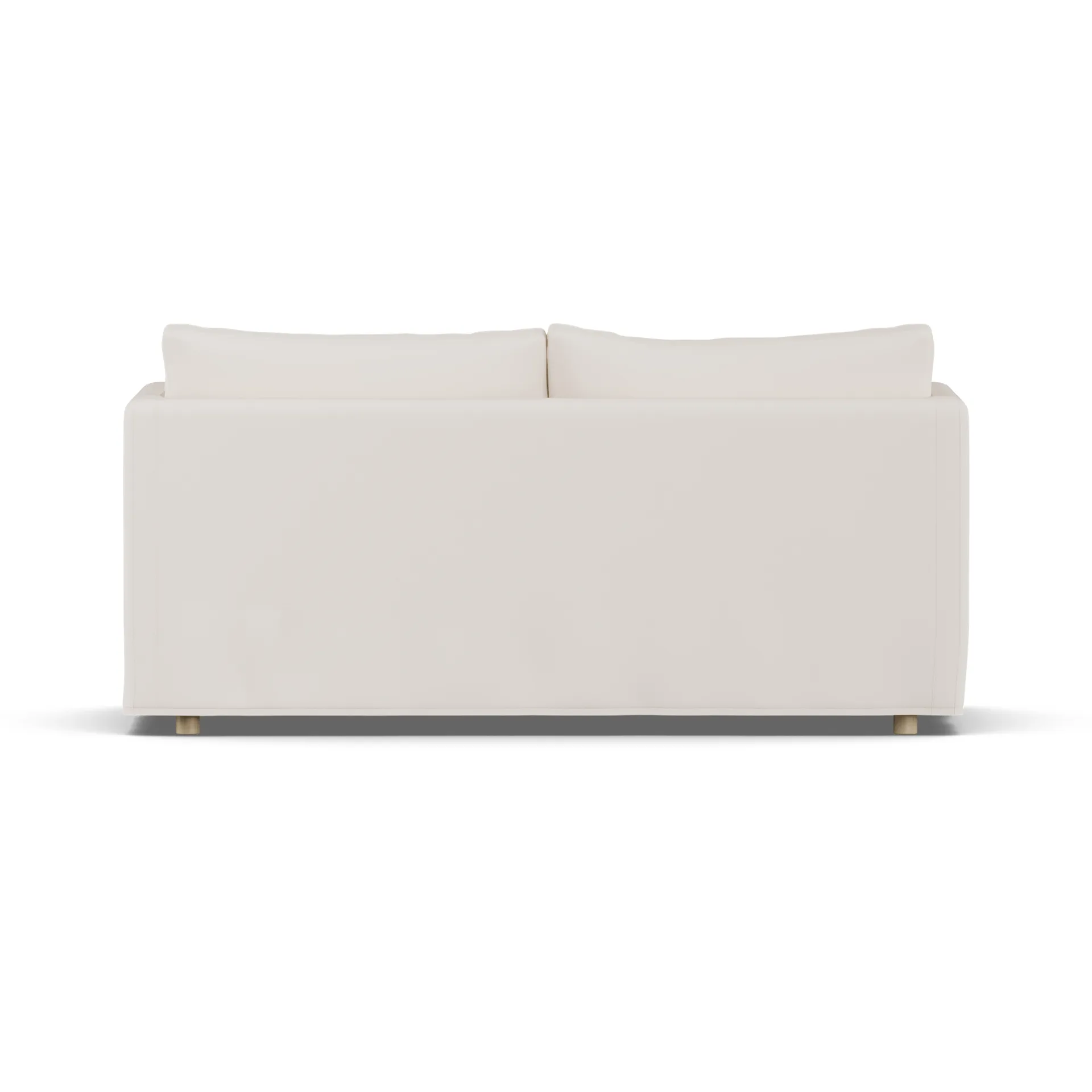 Linnevik sohva, Caleido Beige 9600-valkoöljytty tammi, 2-sits, helmahameella 1898