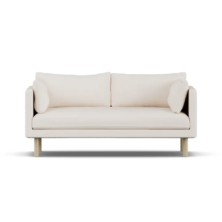 Linnevik sohva - Caleido Beige 9600-valkoöljytty tammi, 2-sits - 1898
