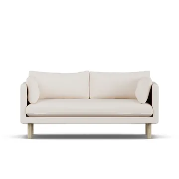 Linnevik sohva - Caleido Beige 9600-valkoöljytty tammi, 2-sits - 1898