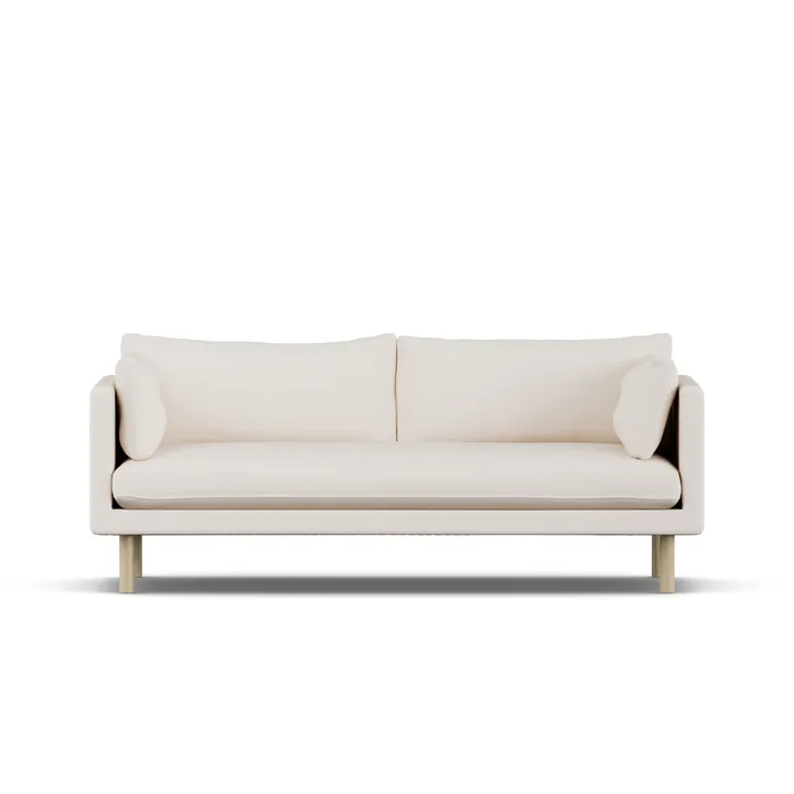 Linnevik sohva - Caleido Beige 9600-valkoöljytty tammi, 3-sits - 1898