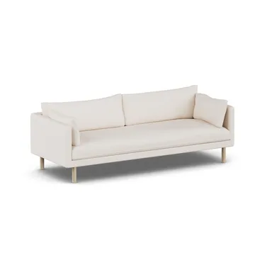 Linnevik sohva - Caleido Beige 9600-valkoöljytty tammi, 4-istuttava, ilman helmahametta - 1898
