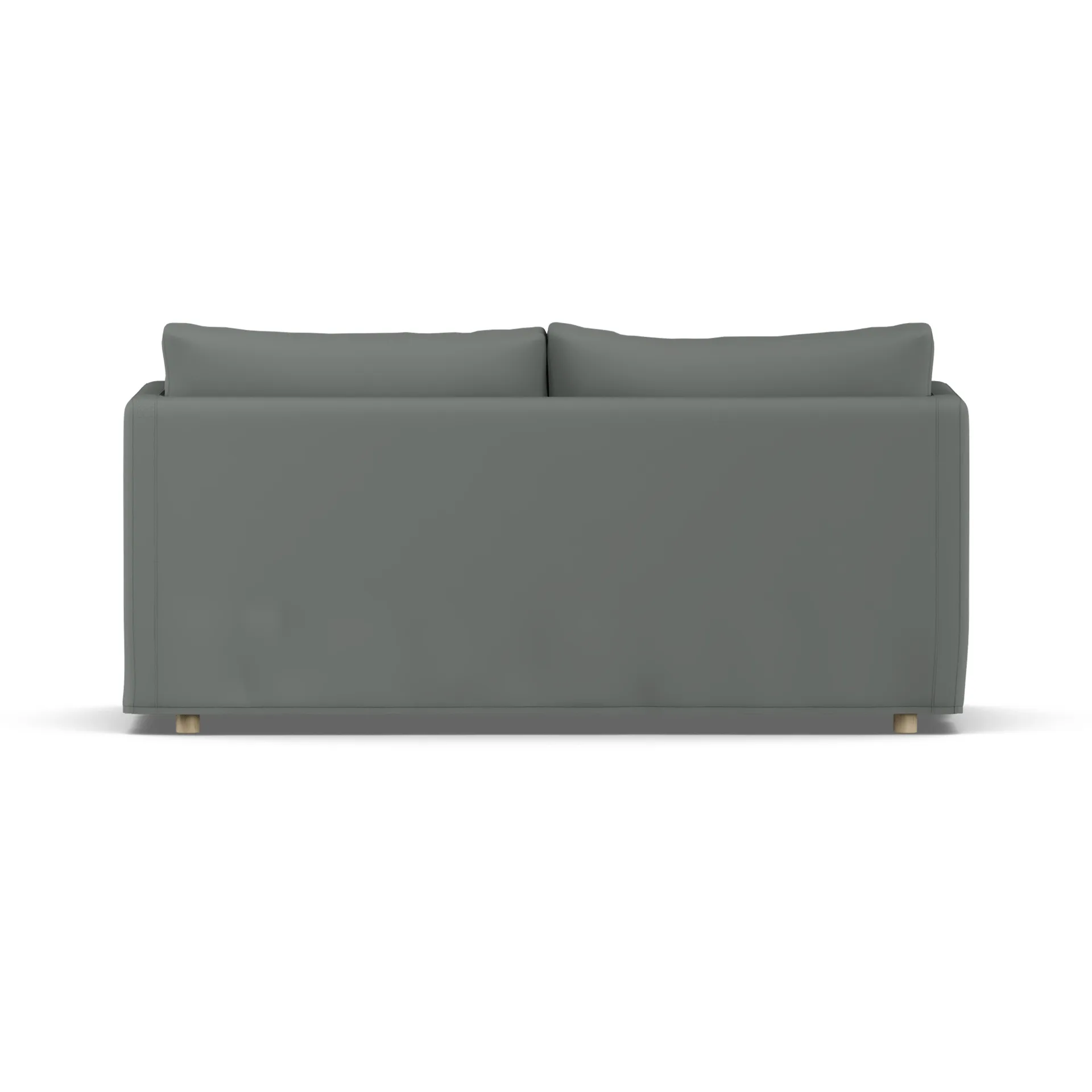 Linnevik sohva, Caleido Grey 1240-valkoöljytty tammi, 2-sits, helmahameella 1898