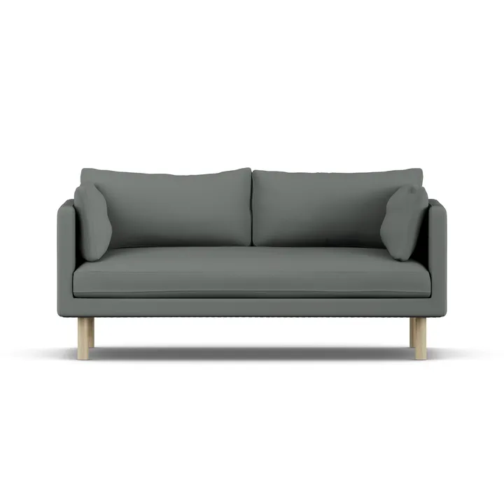 Linnevik sohva - Caleido Grey 1240-valkoöljytty tammi, 2-sits - 1898