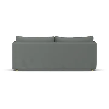 Linnevik sohva - Caleido Grey 1240-valkoöljytty tammi, 3-sits, helmahameella - 1898