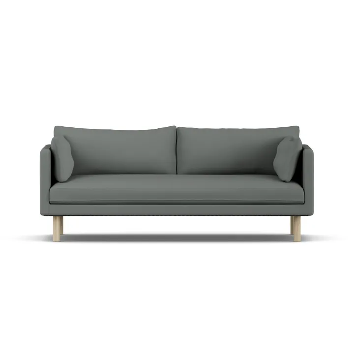 Linnevik sohva - Caleido Grey 1240-valkoöljytty tammi, 3-sits - 1898