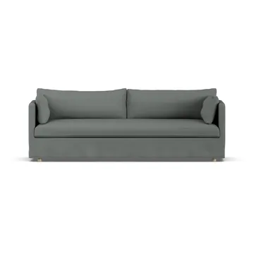 Linnevik sohva - Caleido grey 1240-valkoöljytty tammi, 4-sits, helmahameella - 1898