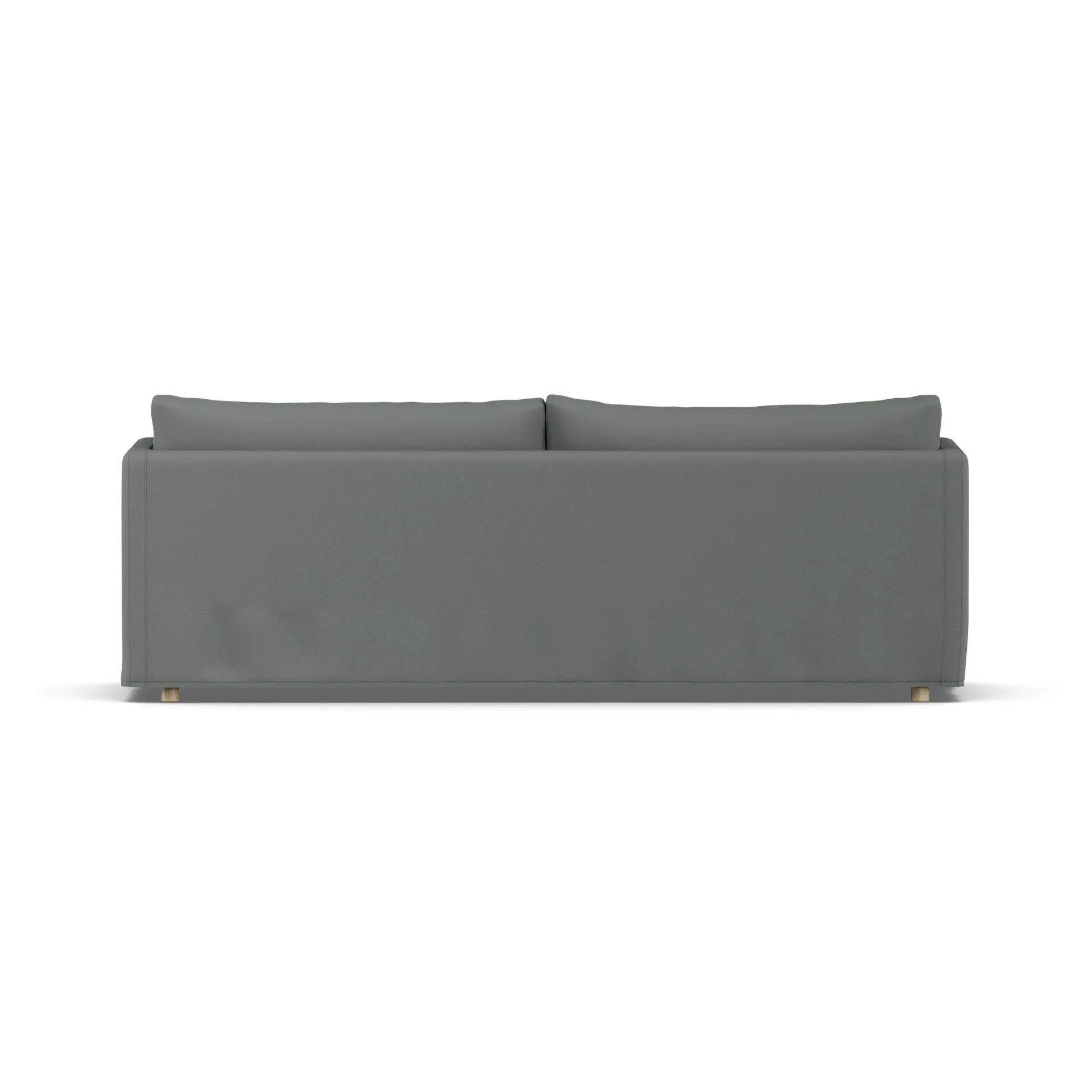 Linnevik sohva, Caleido grey 1240-valkoöljytty tammi, 4-sits, helmahameella 1898