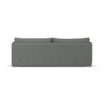 Linnevik sohva - Caleido grey 1240-valkoöljytty tammi, 4-sits, helmahameella - 1898