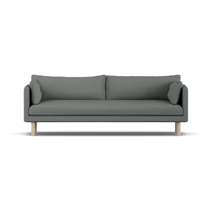 Linnevik sohva - Caleido Grey 1240-valkoöljytty tammi, 4-sits - 1898