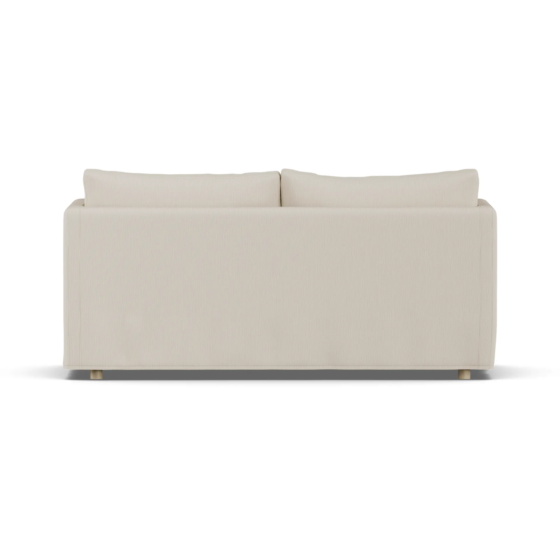 Linnevik sohva, Jump Beige 1956-valkoöljytty tammi, 2-sits, helmahameella 1898