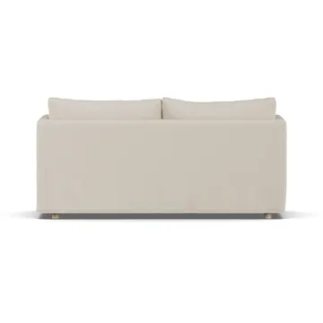 Linnevik sohva - Jump Beige 1956-valkoöljytty tammi, 2-sits, helmahameella - 1898