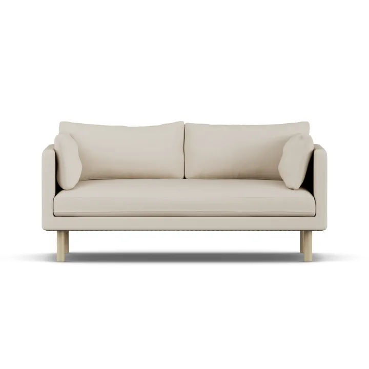 Linnevik sohva - Jump Beige 1956-valkoöljytty tammi, 2-sits - 1898