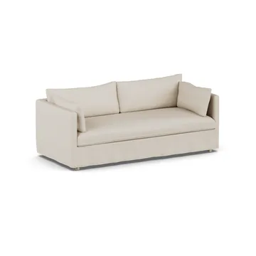 Linnevik sohva - Jump Beige 1956-valkoöljytty tammi, 3-sits, helmahameella - 1898
