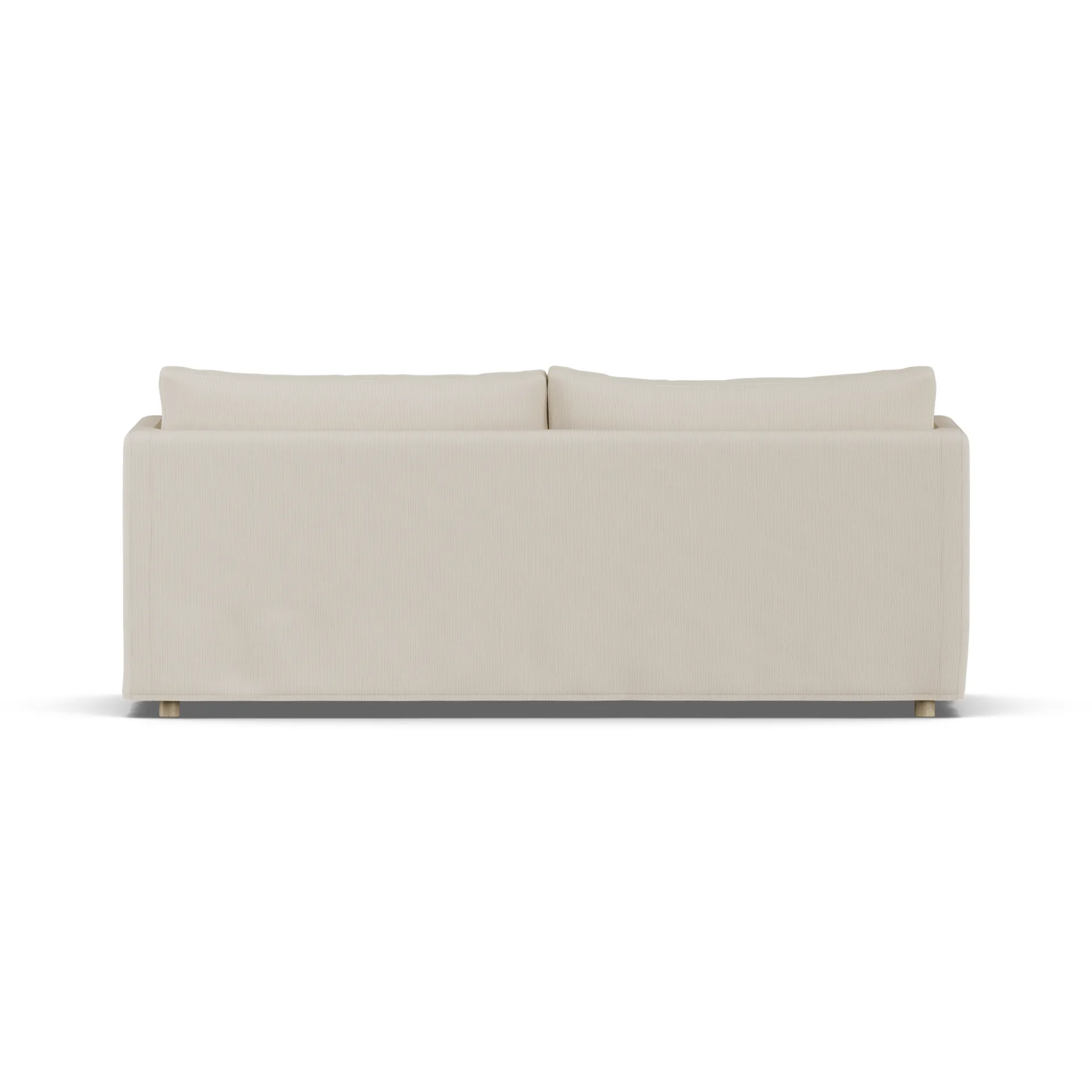 Linnevik sohva, Jump Beige 1956-valkoöljytty tammi, 3-sits, helmahameella 1898