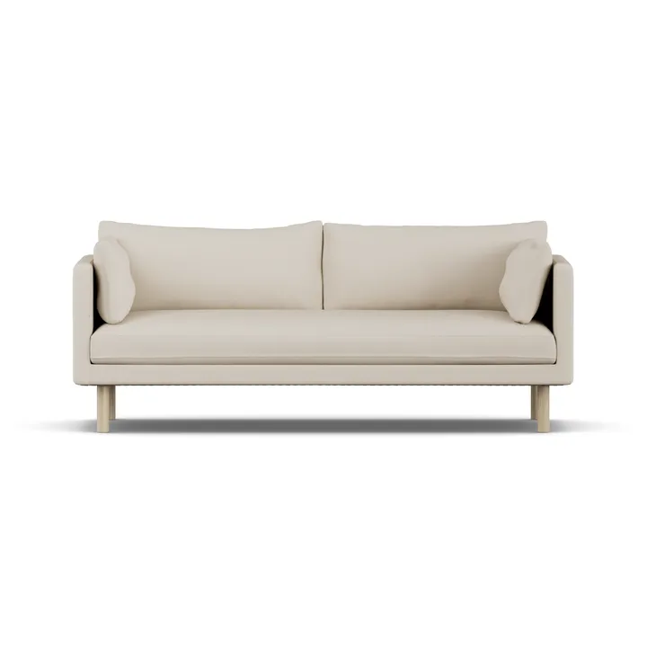 Linnevik sohva - Jump Beige 1956-valkoöljytty tammi, 3-sits - 1898