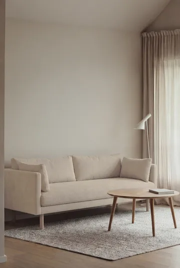 Linnevik sohva - Jump Beige 1956-valkoöljytty tammi, 3-sits - 1898