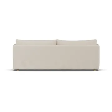 Linnevik sohva - Jump Beige 1956-valkoöljytty tammi, 4-sits, helmahameella - 1898
