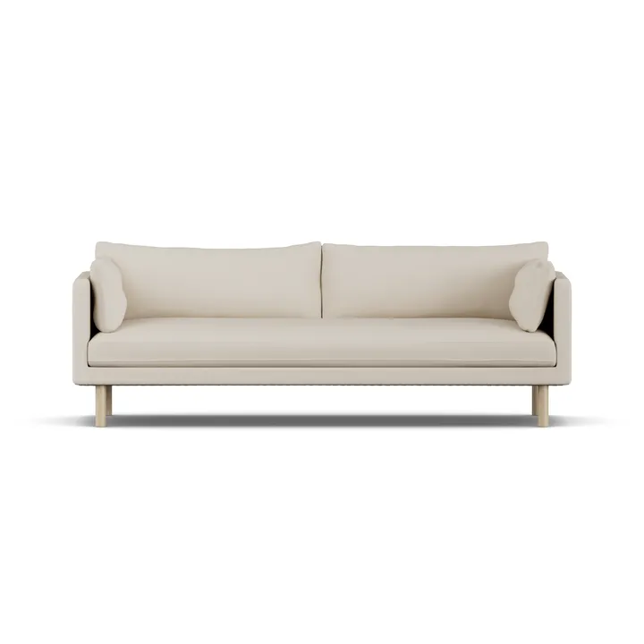 Linnevik sohva - Jump Beige 1956-valkoöljytty tammi, 4-sits - 1898