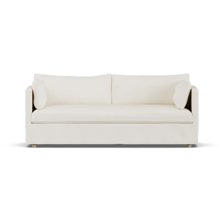 Linnevik sohva - Jump off white 1954-valkoöljytty tammi, 3-sits, helmahameella - 1898