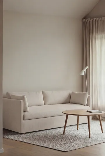 Linnevik sohva - Jump off white 1954-valkoöljytty tammi, 3-sits, helmahameella - 1898