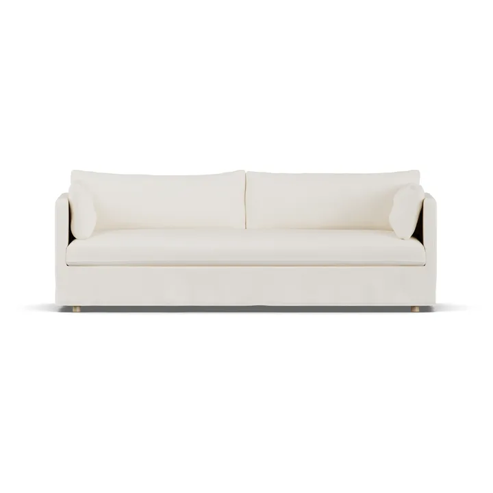 Linnevik sohva - Jump off white 1954-valkoöljytty tammi, 4-sits, helmahameella - 1898