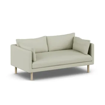 Linnevik sohva - Luiza Beige 3981-valkoöljytty tammi, 2-istuttava, ilman helmahametta - 1898