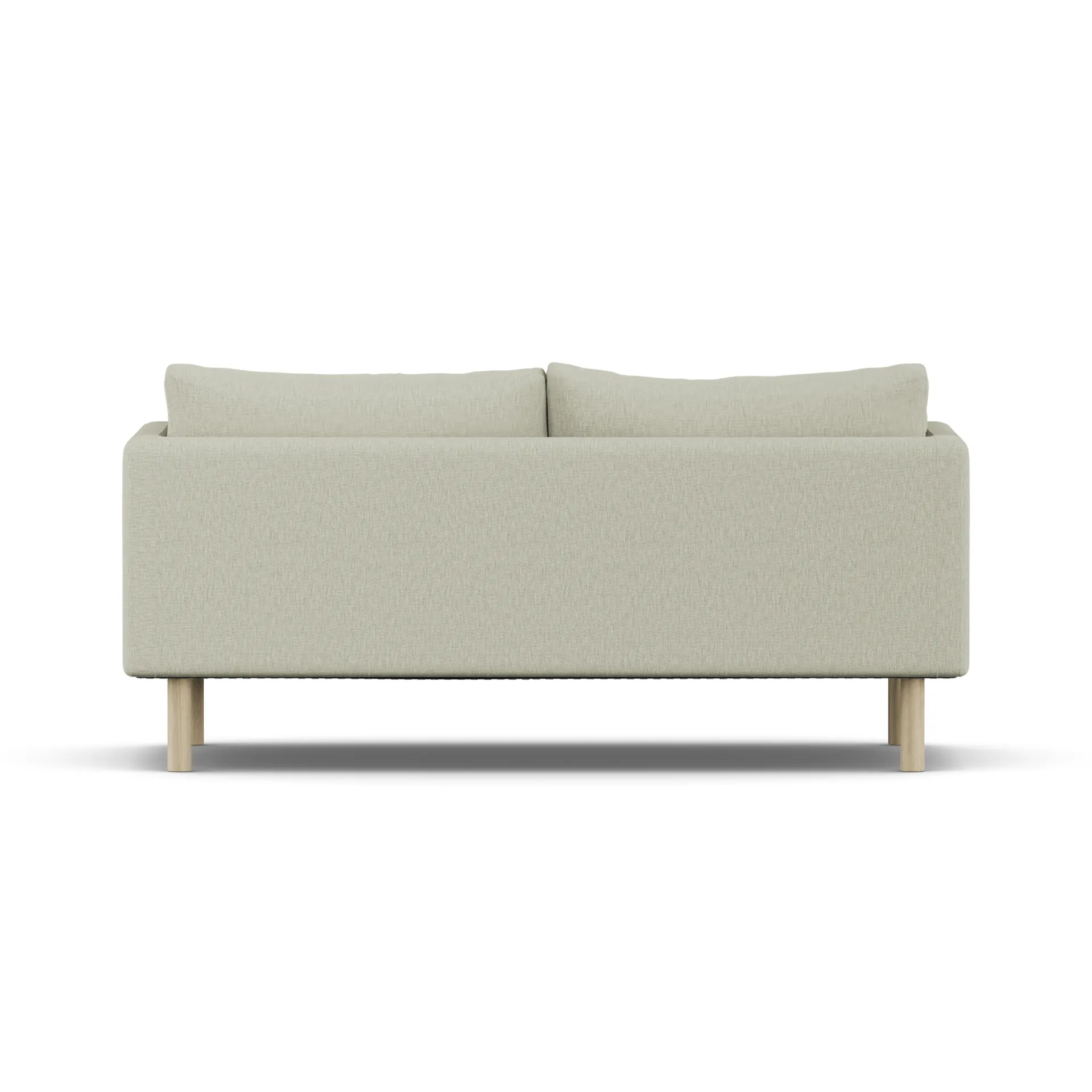 Linnevik sohva, Luiza Beige 3981-valkoöljytty tammi, 2-istuttava, ilman helmahametta 1898