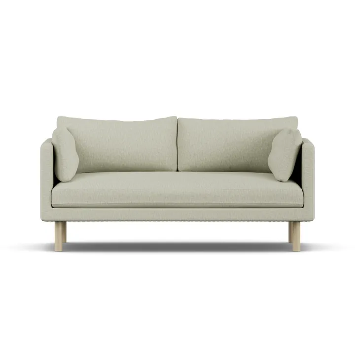 Linnevik sohva - Luiza Beige 3981-valkoöljytty tammi, 2-sits - 1898