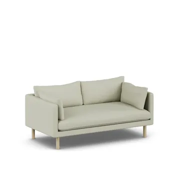 Linnevik sohva - Luiza Beige 3981-valkoöljytty tammi, 2-sits - 1898