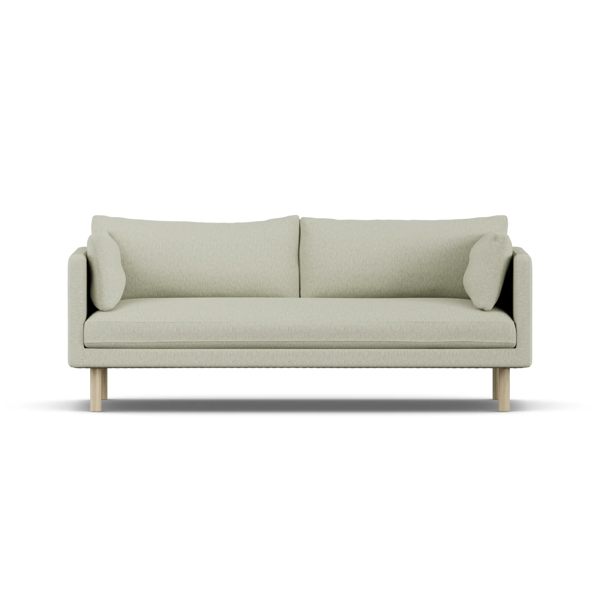 Linnevik sohva, Luiza Beige 3981-valkoöljytty tammi, 3-istuttava, ilman helmahametta 1898