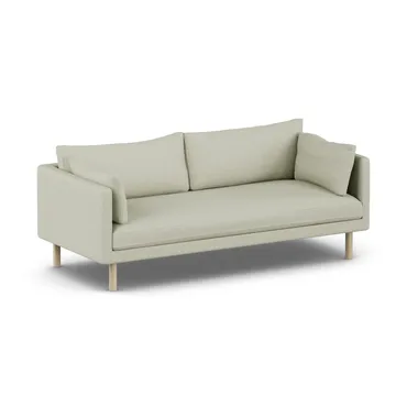 Linnevik sohva - Luiza Beige 3981-valkoöljytty tammi, 3-istuttava, ilman helmahametta - 1898
