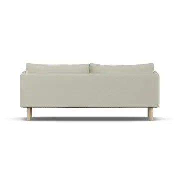 Linnevik sohva - Luiza Beige 3981-valkoöljytty tammi, 3-istuttava, ilman helmahametta - 1898