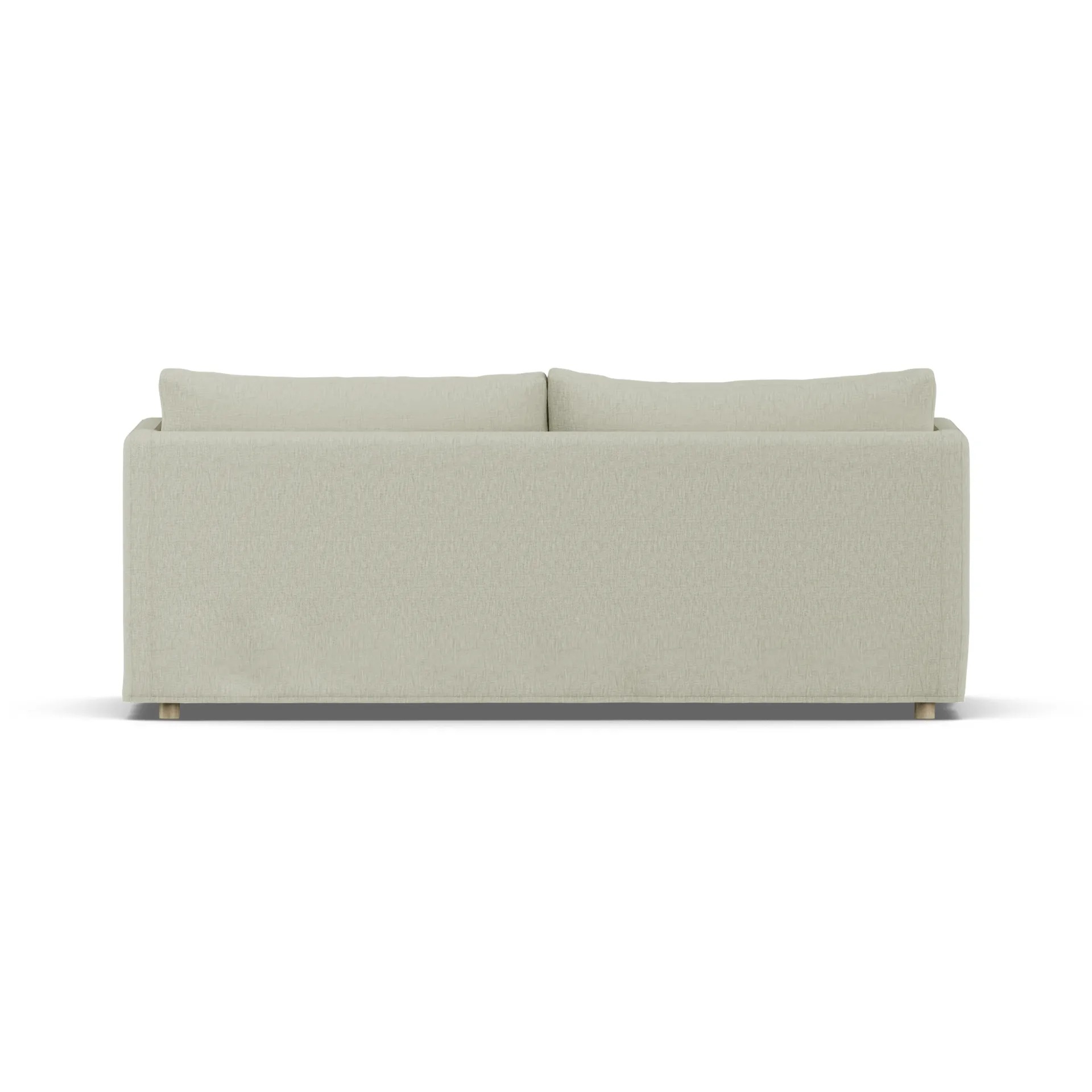 Linnevik sohva, Luiza Beige 3981-valkoöljytty tammi, 3-sits, helmahameella 1898
