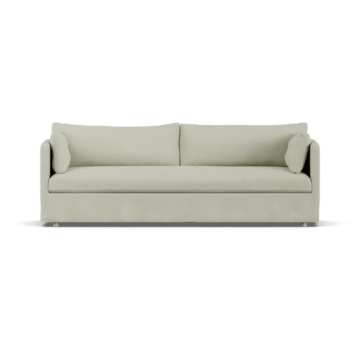 Linnevik sohva - Luiza beige 3981-valkoöljytty tammi, 4-sits, helmahameella - 1898