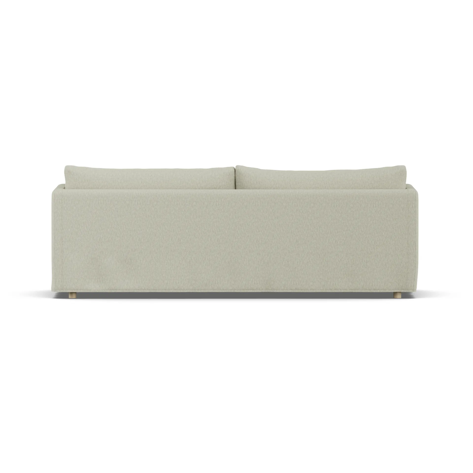 Linnevik sohva, Luiza beige 3981-valkoöljytty tammi, 4-sits, helmahameella 1898