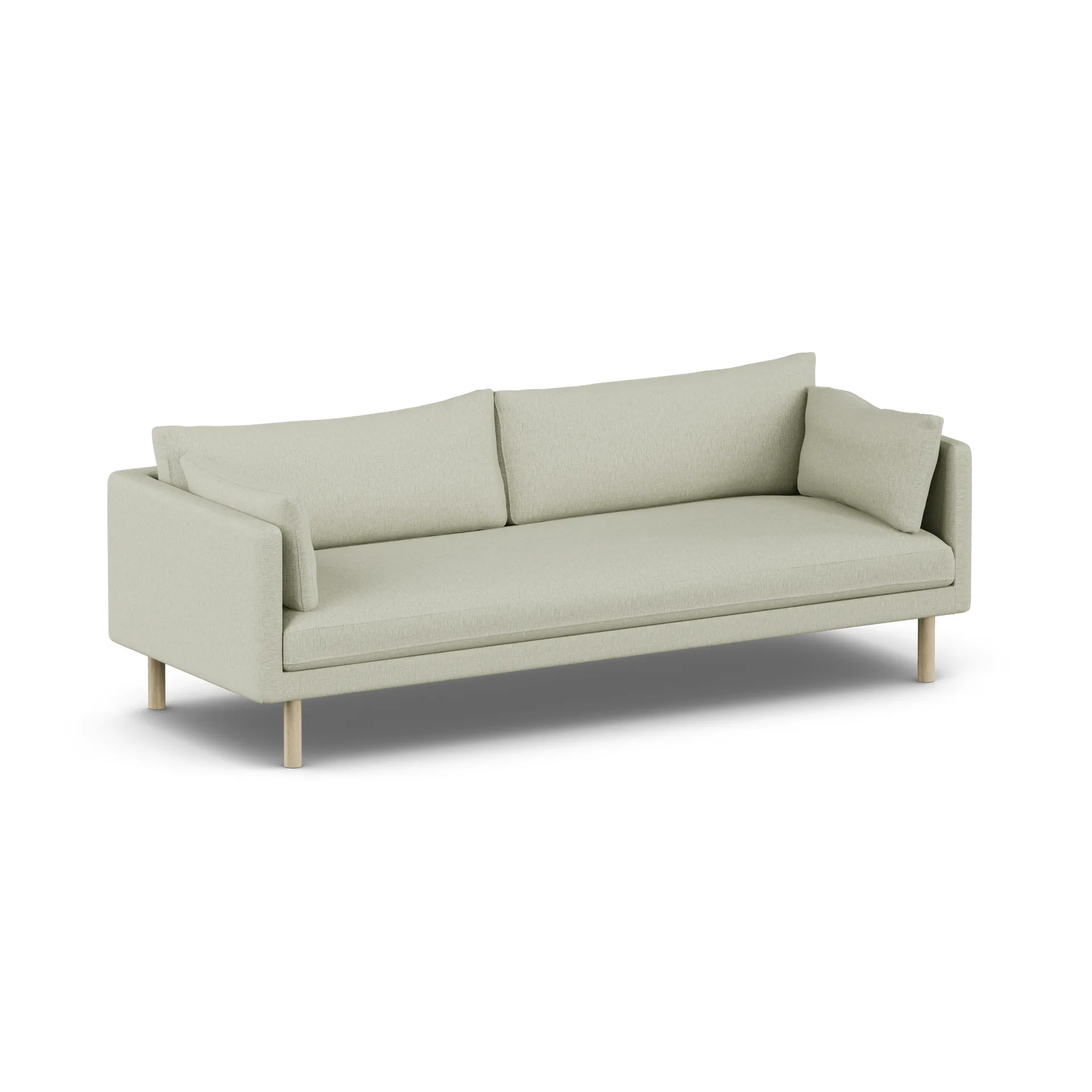 Linnevik sohva, Luiza Beige 3981-valkoöljytty tammi, 4-sits 1898