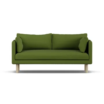 Linnevik sohva - Luiza Green 3975-valkoöljytty tammi, 2-istuttava, ilman helmahametta - 1898