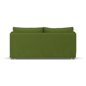 Linnevik sohva - Luiza Green 3975-valkoöljytty tammi, 2-sits, helmahameella - 1898