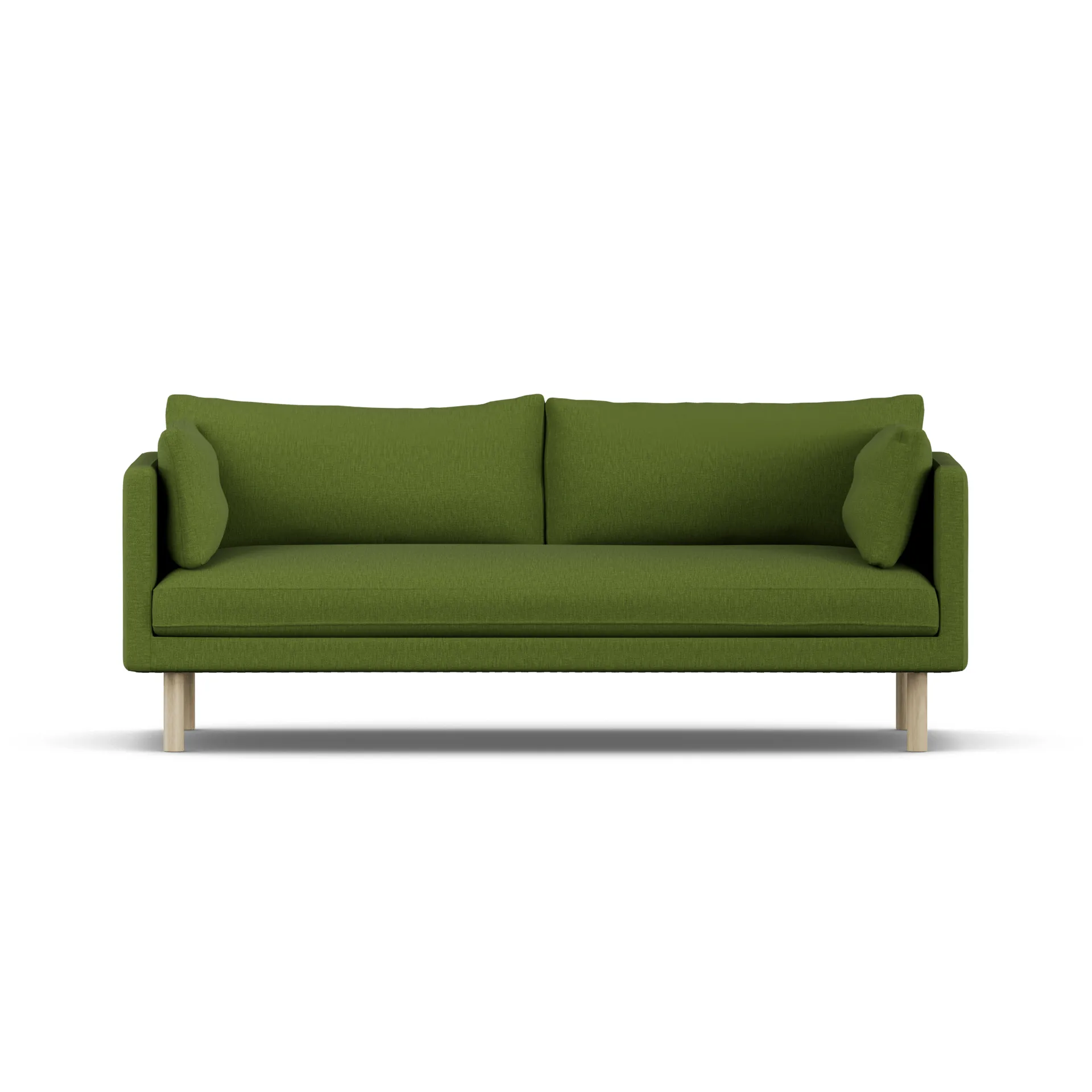 Linnevik sohva, Luiza Green 3975-valkoöljytty tammi, 3-istuttava, ilman helmahametta 1898