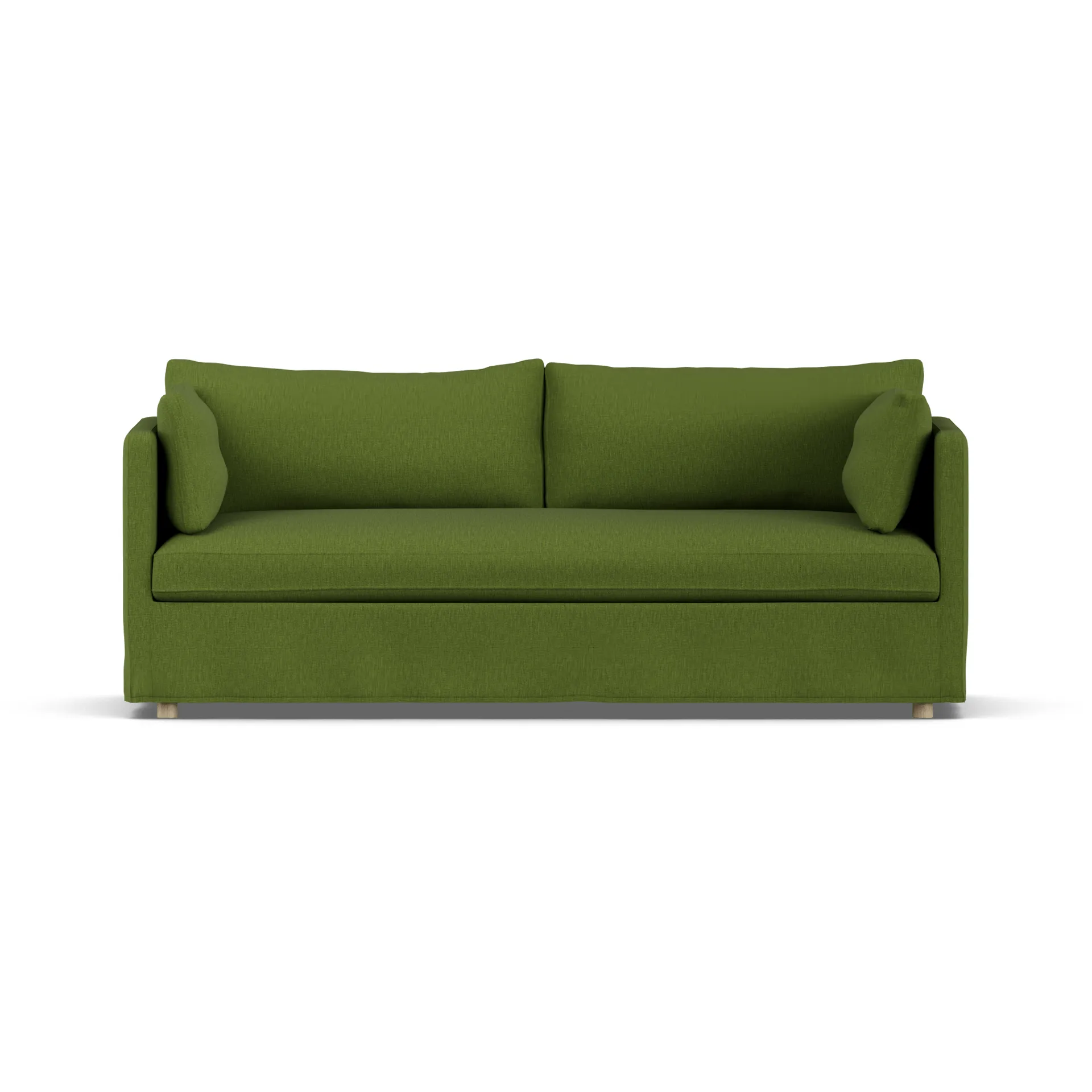 Linnevik sohva, Luiza green 3975-valkoöljytty tammi, 3-sits, helmahameella 1898