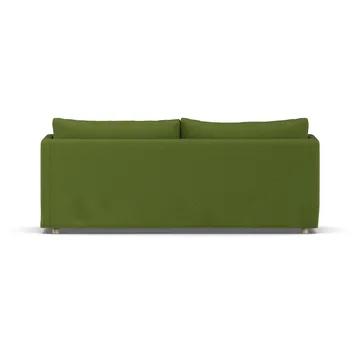 Linnevik sohva - Luiza green 3975-valkoöljytty tammi, 3-sits, helmahameella - 1898