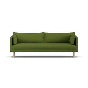 Linnevik sohva - Luiza Green 3975-valkoöljytty tammi, 4-istuttava, ilman helmahametta - 1898
