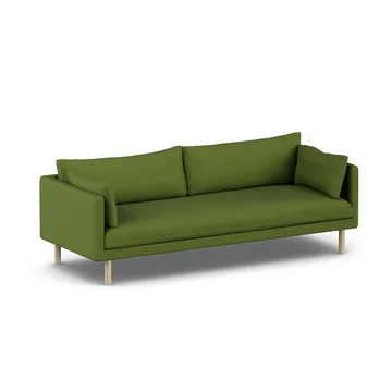 Linnevik sohva - Luiza Green 3975-valkoöljytty tammi, 4-istuttava, ilman helmahametta - 1898