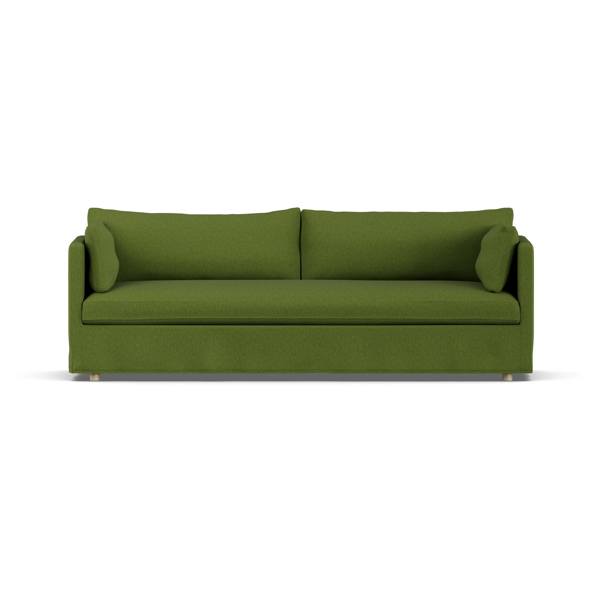 Linnevik sohva, Luiza Green 3975-valkoöljytty tammi, 4-sits, helmahameella 1898