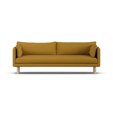 Linnevik sohva - Luiza Mustard 3972-valkoöljytty tammi, 4-istuttava, ilman helmahametta - 1898