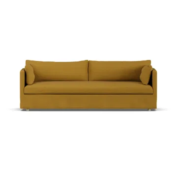 Linnevik sohva - Luiza Mustard 3972-valkoöljytty tammi, 4-sits, helmahameella - 1898